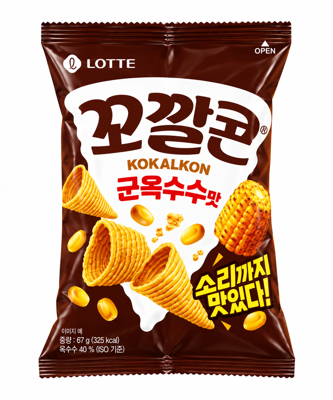 Lotte Kkokkalcorn Roasted Corn Flavor