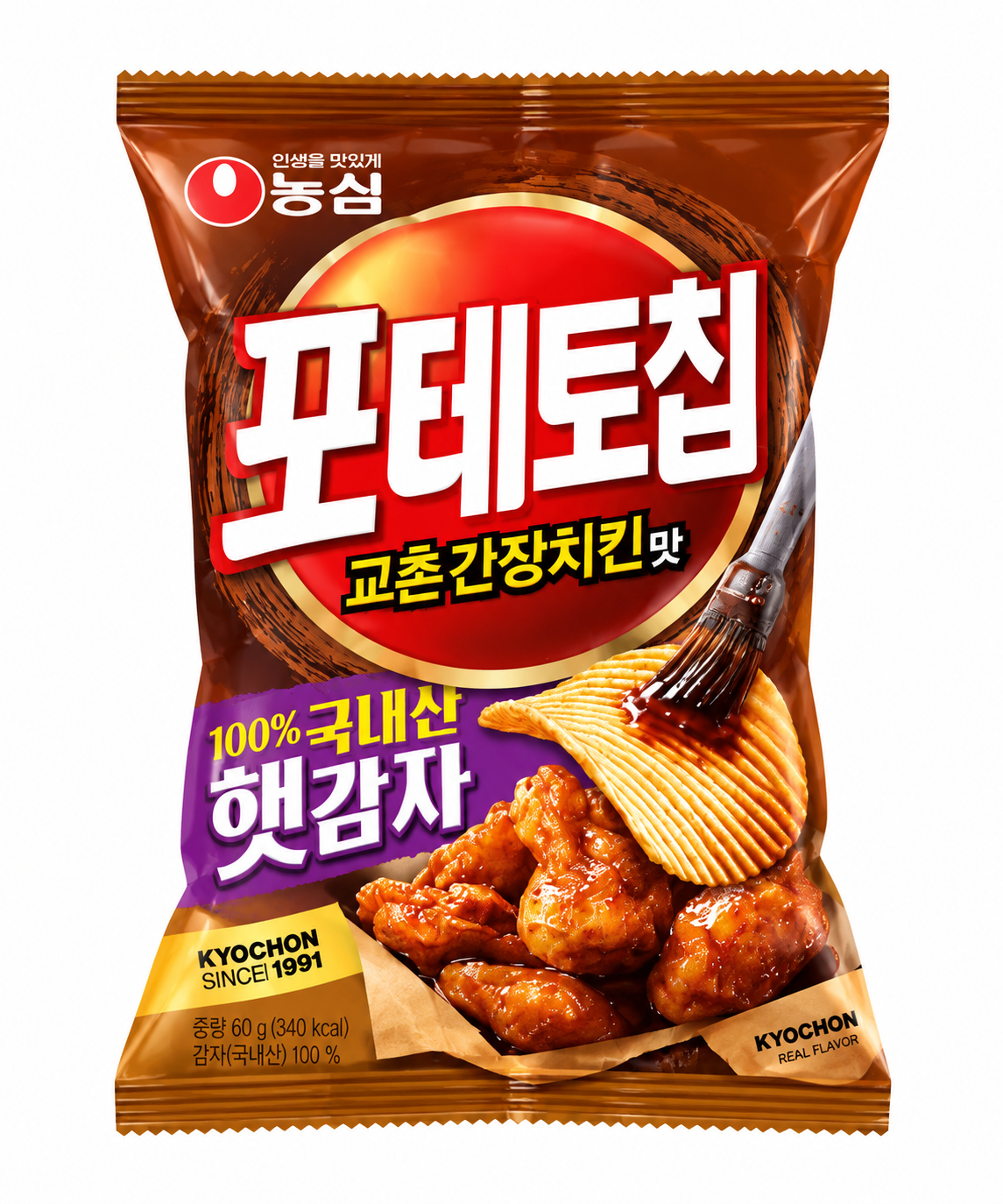 Nongshim Potato Chip Kyochon Soy Sauce Chicken Flavor